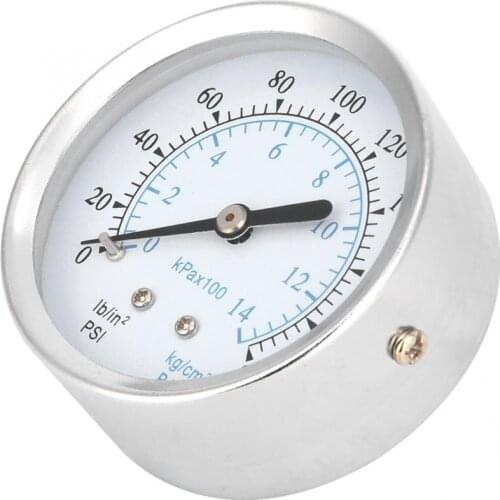 1set 0-14kg/cm 0-200psi Dual Scale Pressure Gauge 1/8NPT Back Connection Digital Pressure Meter