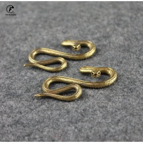 New Style Copper Handmade Snake Figurines Vintage Bronze Python Statue Boa Ornament Home Decor Accessories Desktop Decorations