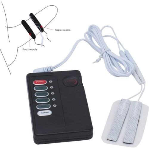 Electric Shock Penis Pads for Man Delay Ejaculation Penis Enlargement Cock Rings Medical Sex Toys Reduce Sensitive Sex Machine