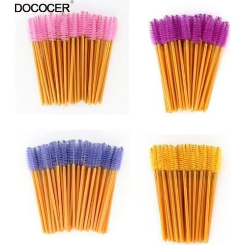 Disposable Eyebrow Eyelash Brushes Comb Eyelash Spoolies Lash Wands Makeup Brushes Mascara Wands for Eyelash Extensions