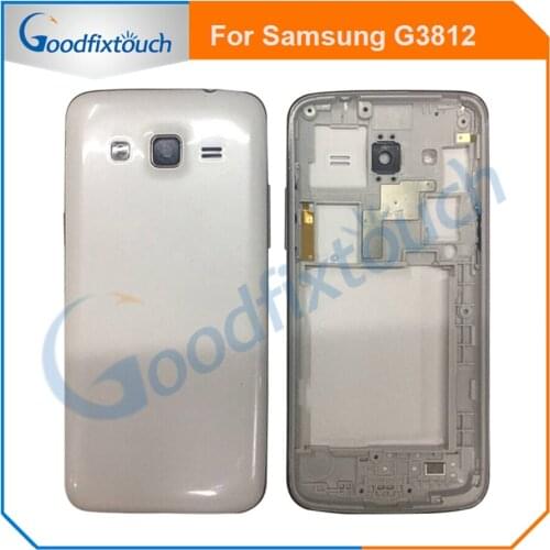 Original Middle Frame Plate + Battery Door Housing Cover For Samsung G3812 Case Replacement Parts