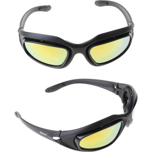 Polarized Motorcycle Lens Sun Glasses Sports Wrap Riding Cycling Biker Windproof Riding Glasses