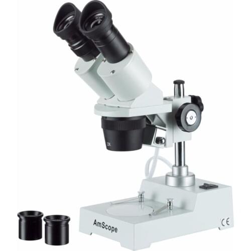 AmScope Supplies--Sharp Forward Stereo Microscope 20X-40X-80X