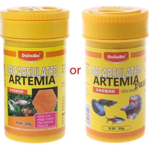 Brine Shrimp Eggs Aquarium Fish Food Feeding Healthy Nutrition Supply L4MB