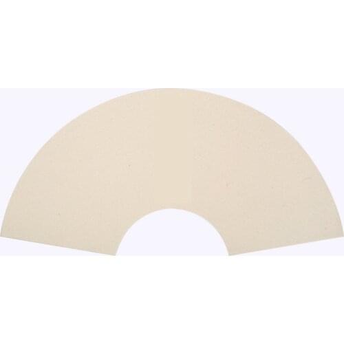 20 Sheets Fan-shaped Round-Shape Pupi Leather Xuan Paper Small Regular Script Practice National Exhibition Half-Ripe Rice Paper