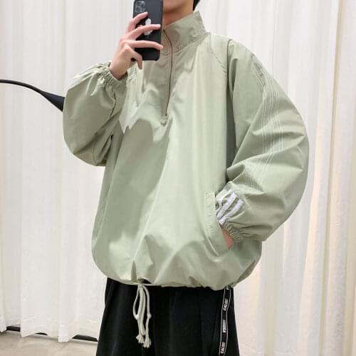 Male Sweatshirt Spring And Summer Fashion Korean Edition Turtleneck Jacket Hanging Loose Hoodie Streetwear Recommend Best