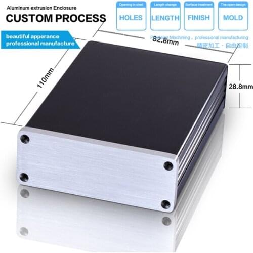 YGW-006 82.8*28.8*110/3.26''x1.13''x4.33''mm(wxhxl)Good high quality aluminum metal enclosure extruded aluminum enclosure
