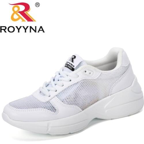 ROYYNA 2019 New Designer Mesh Tenis Fashion Casual Shoes Woman Outdoor Sneakers Woman Flats Female Platform Chaussure Femme Shoe