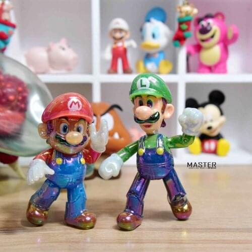 1PCS 11.7cm Mario Luigi joint movable cartoon doll hand made model doll collection ornaments