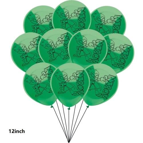 10pcs/lot New Teen Titans Go 12inch Latex Balloons Anime Robin Kids Favors Cosplay Cartoon Ballon Children Birthday Party Decors