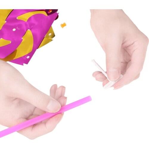 10Pcs Plastic Windmill Pinwheel Wind Spinner Kids Toy Garden Lawn Party Decor