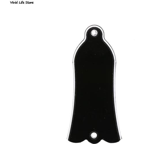 2 Holes Black Bell Shape PVC Truss Rod Cover Plate Scroll Plate