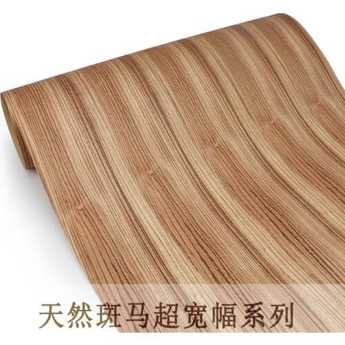 2pcs Wide:60cm L:2.5Meters/pcs Thickness:0.3mm Technology Zebra Stripe Wood Veneer