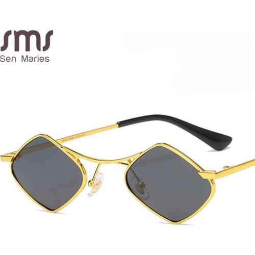 2021 Vintage Sunglasses Men Women Small Metal Frame Sunglasses Retro Classic Square Sun Glasses Women Luxury Eyewear