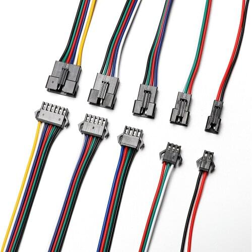 5/50/100 To 2-Pin Jst Plug Cable Male/female Connector for Rc Bec Battery Helicopter Diy Fpv Uav Quadcopter