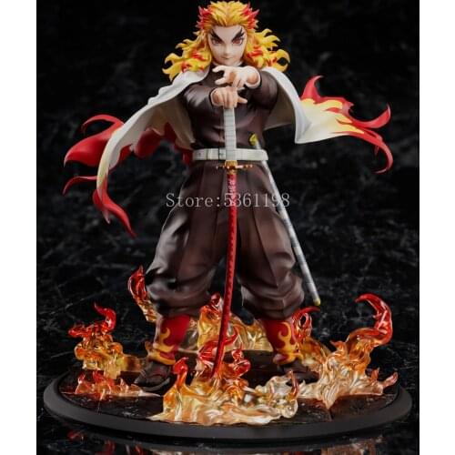 Anime Figure Kimetsu no Yaiba: Mugen Ressha-Hen Rengoku Kyoujurou PVC Action Figure Toy Demon Slayer Collectible Model Doll Gift