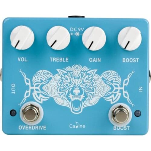 Caline CP-79 Overdrive Effects Pedal Boost Effect Electric Guitar Effect Pedal True Bypass Wolf Pack