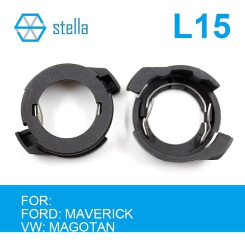 Stella 2pcs H7 LED/HID headlight Holders/Adapters Lamp Base for 2017 Ford Maverick HID/for VW old Magotan/For Alpha, MK3, MK35