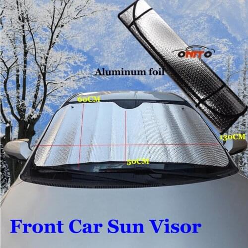 For JEEP SAAB Car-Styling Car Sun Visor Front Window Screen Anti UV Auto Visor Head sunshade aluminum foil insulation board