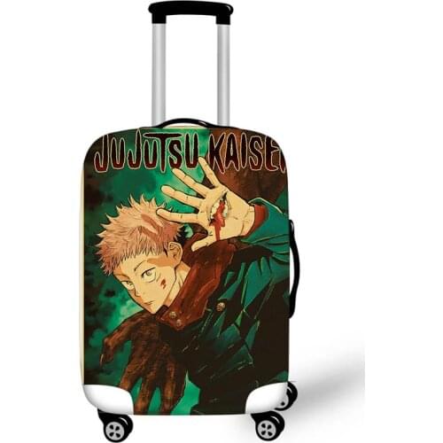 18-32 '' Jujutsu Kaisen Yuji Itadori Elastic Thicken Luggage Suitcase Protective Cover Protect Dust Bag Case Travel Cover