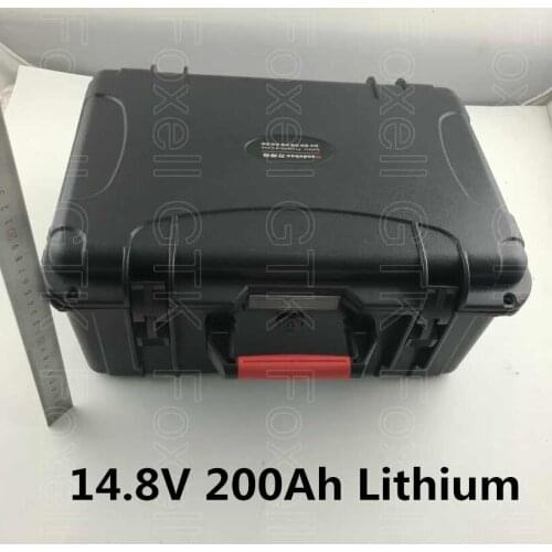 Lithium battery pack 14.8V 200Ah Li ion for home solar systems storage UPS supply Emergency system solar lighting system+Charger
