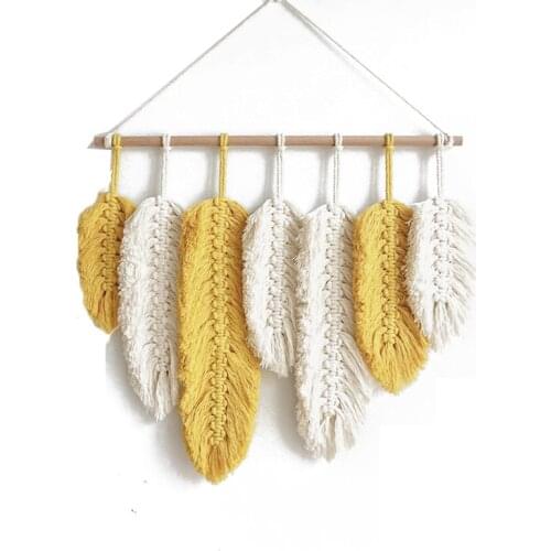 Lovely fresh tapestry bedroom background wall woven Pendant