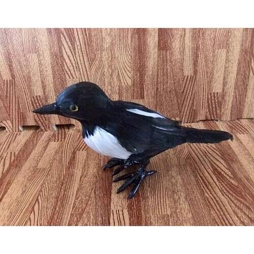 Simulation cute magpie 13x25x7cm model polyethylene&furs magpie model home decoration props ,model gift d271