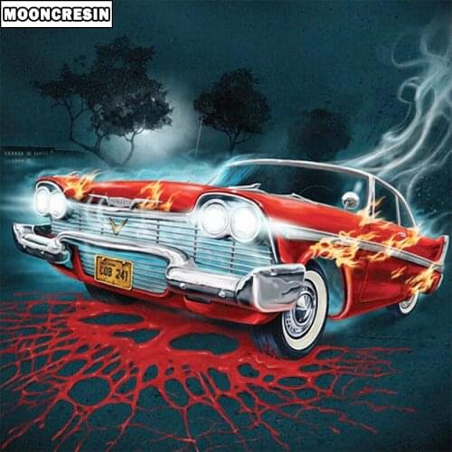 MOONCRESIN Full Drill Square 5D Diy Diamond Painting Cartoon Car 3D Embroidery Cross Stitch Needlework Diamond Mosaic Home Decor