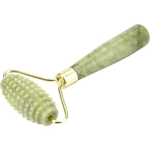 1 pc Jade Stone Roller Needle Derma Face Arms Neck Massage Roller Face Body SPA Massage Roller Facial Massager Jade