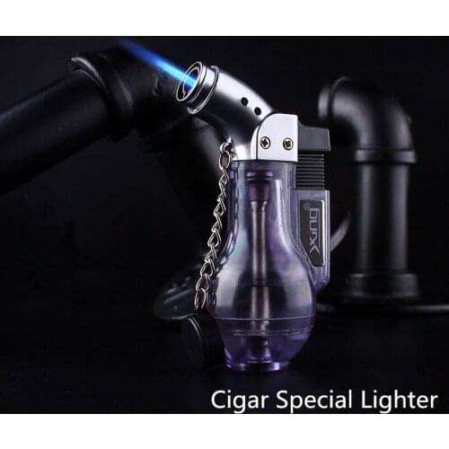 New Compact Butane Jet Lighter Turbo Torch Lighter Fire Windproof Spray Gun Lighter 1300 C NO GAS Wine Bottle Gadgets For Men