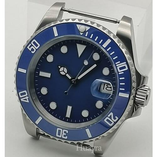 2021 luxury new automatic mens watch blue dial ceramic frame 40mm (no strap)relojes para mujer montre femme