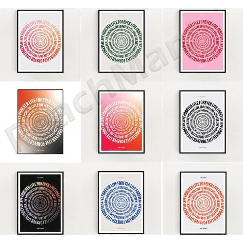 Oasis | Live Forever Wall Art Poster Print, Music of the 90s | Home Decoration Gifts