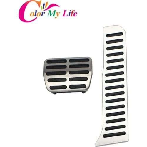 Stainless Steel Car Accelerator Gas Brake Pedal Clutch Pedal Car Pedals for Vw TIGUAN Toureg Sagitar Jetta Mk6 for Skoda Superb