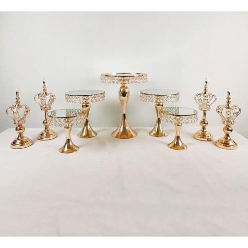 9Pcs Wedding Cake Stand - Gorgeous Cake Display Centrepiece for Wedding Cake