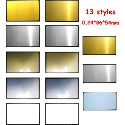 0.22mm 100pcs Blank Sublimation Metal Name Card Printing Blank Business Card Sublimation Ink Transfer FREE SHIPPING