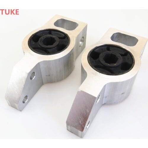 RWSYPL 2 Pcs Suspension Hem - Triangle Arm Bearing Rubber Bushings Bracket For CC Passat B7 B6 Tiguan 3C0 199 297 3C0 199 231 D