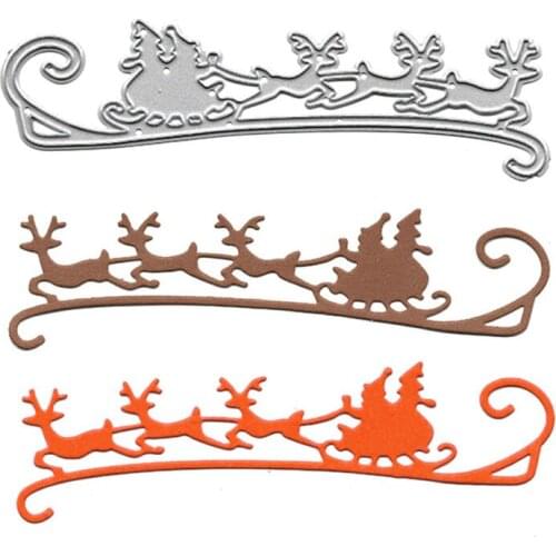 Christmas Metal Cutting Dies Scrapbooking Embossing Folders for Card Making Craft Stencil Slimline Dies Paper Mold