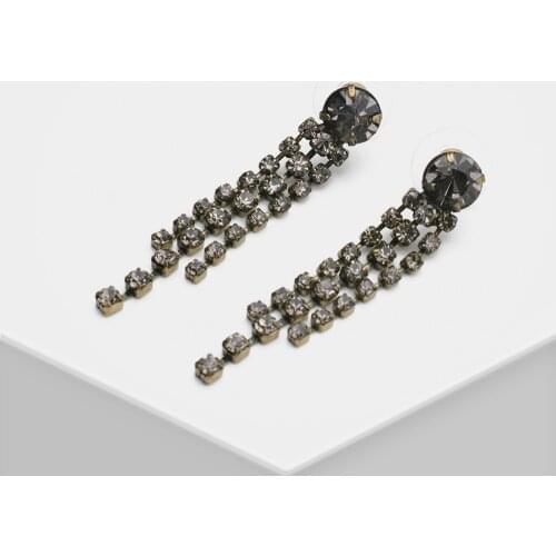 AMORITA G18 Cystal old Colour Retro Drop Earrings