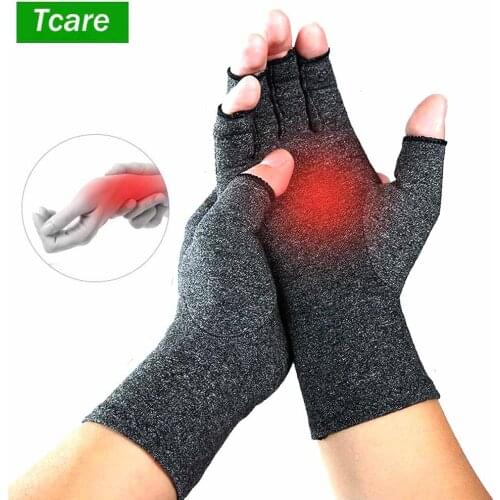 1Pair Compression Gloves Open Fingers Arthritis Gloves Premium Arthritic Joint Pain Relief Hand Gloves Therapy
