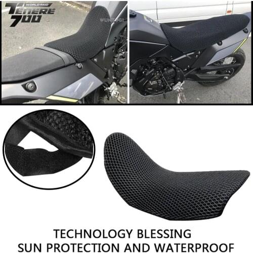 Tenere 700 non-slip insulation pad Suitable for Yamaha TENERE700 t7 t 700 2020 cooling seat cover motorcycle 3d honeycomb mesh