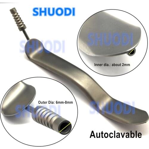 1 piece Dental Minnesota Lip Tongue Depressor With Suction Tube Intraoral Surgery Retractors Cheek&Lip Orthodontic Mouth Opener