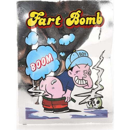 10bag/lot new gadget Smelly package fart bomb bag April fools day halloween creative prank bromas stench bag funny gadgets toys