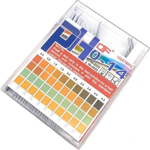 100pcs PH0-14 Test Paper Laboratory Household PH Test Strips Indicator Scientific Litmus Alkaline Acid Testing PH Test Meter