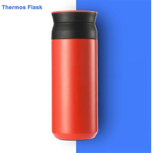 350ml Simple Insulated Vacuum Flask Strainer Tea Bottle Cup Stainless Steel Thermos Office Water Bottles Portable Tumbler