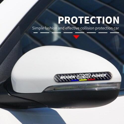 4PCS Upgraded car rearview mirror scratch-proof adhesive carbon fiber PVC epoxy adhesive door anti-collision tape
