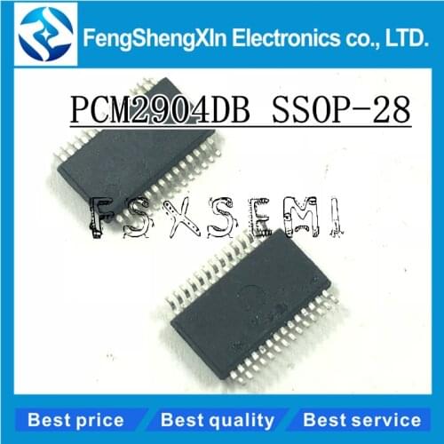 5pcs/lot PCM2904DB PCM2904 SSOP-28 STEREO AUDIO CODEC WITH USB INTERFACE SINGLE ENEDE ANALOG INPUT/OUTPUT AND S/PDIF