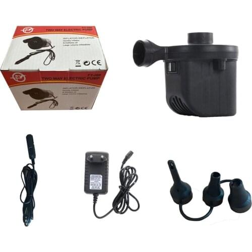 668C Portable Electric Air Pump Air Mattress Boat Car Auto Air Inflatable Pump For Car Home Use Camping Inflator