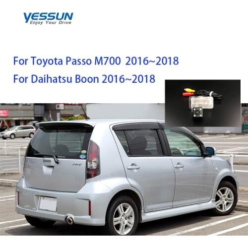 Yessun Car Rear Camera License Plate Lamp OEM For Toyota Passo M700 for Daihatsu Boon 2016~2018 Rear view camera NTSC or PAL