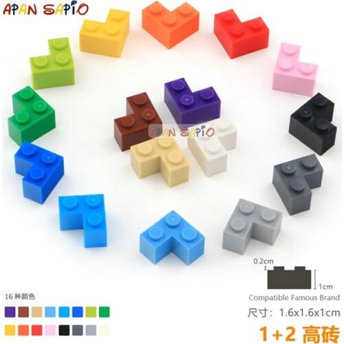 15pcs/lot DIY Blocks Building Bricks Thick 1+2 Educational Assemblage Construction Toys for Children Size Compatible With lego