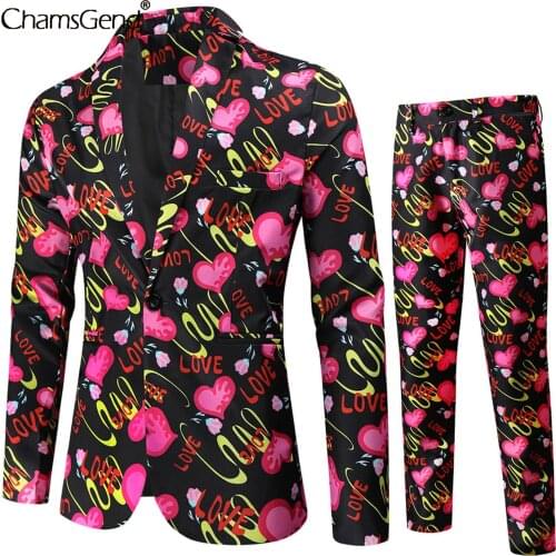 CHAMSGEND Mens Casual Suits